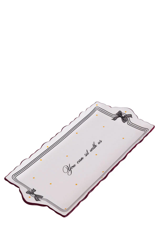 You Can Sit With Us Detailed Ceramic Serving Plate - Image 5