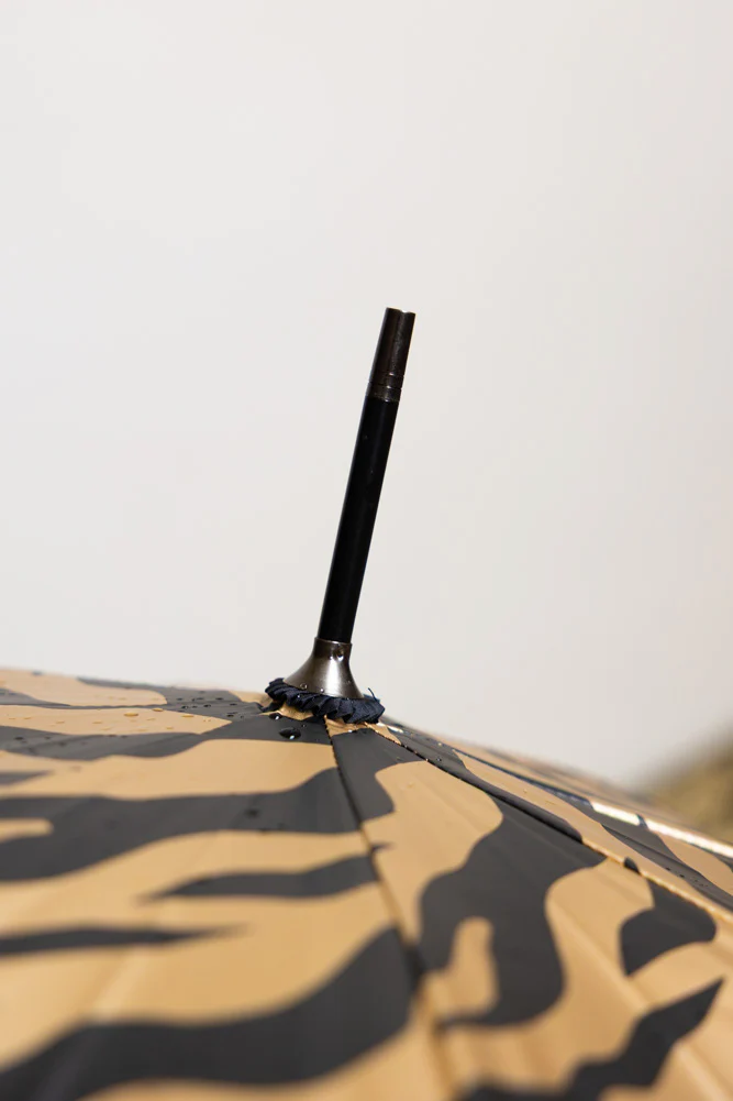 Metallic Gold Zebra Print Umbrella - Image 4