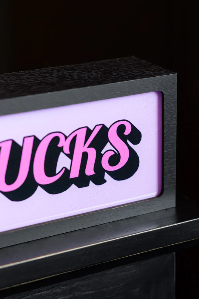 Zero Fucks Light Box - Image 3
